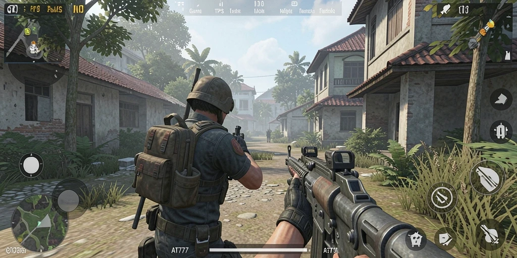 Gameplay AT777 yang mendebarkan dengan aksi tembak-menembak.