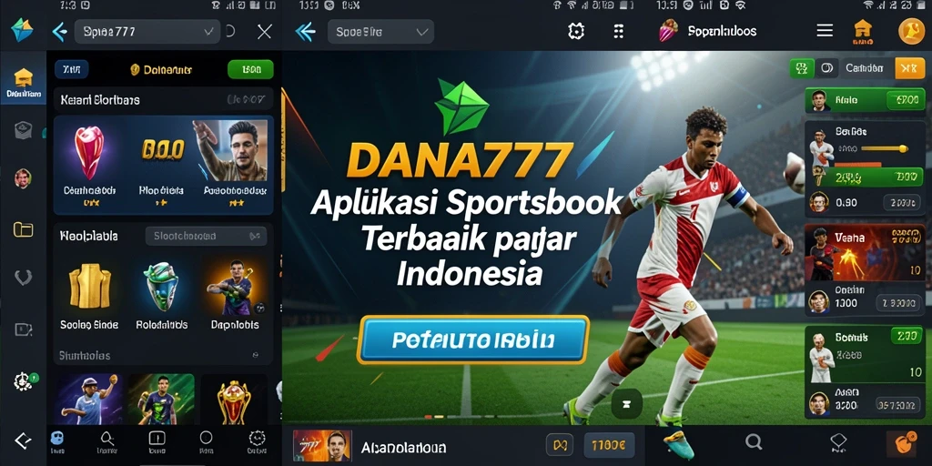 Tampilan menarik dari gameplay taruhan di DANA777.