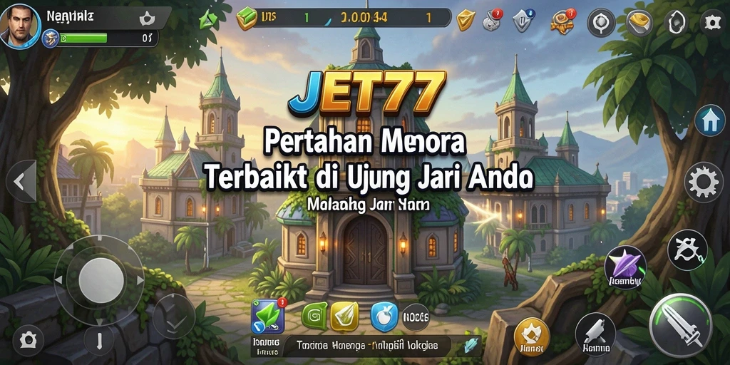 Gameplay seru JET77 dengan grafis menawan dan strategi Tower Defense.
